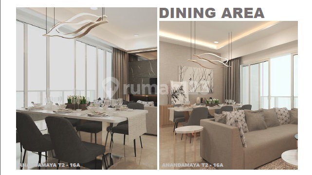 Jual 3 Bedrooms Apartemen Anandamaya Residence Furnish 2