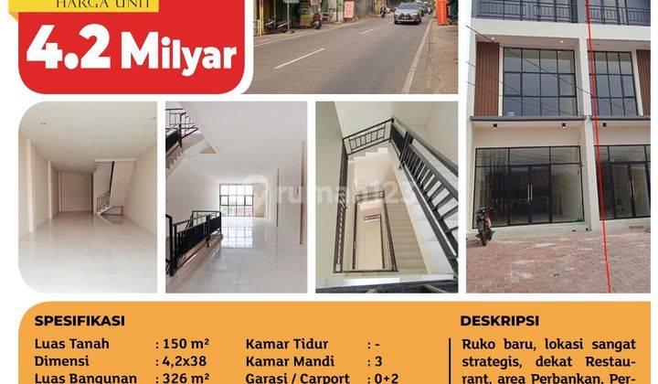 Ruko Baru Stok 2 Unit, Karang Tengah, Tangerang, 4x38m², SHM 2