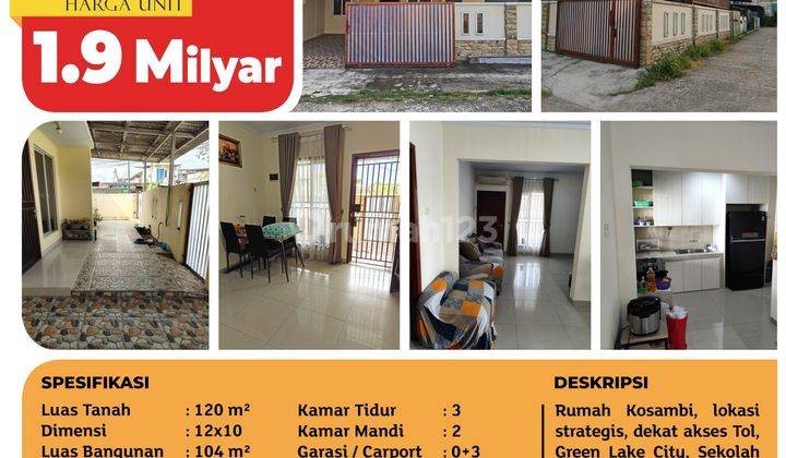 Rumah Kosambi, Cengkareng, Strategis, 2 Lt, SHM 2