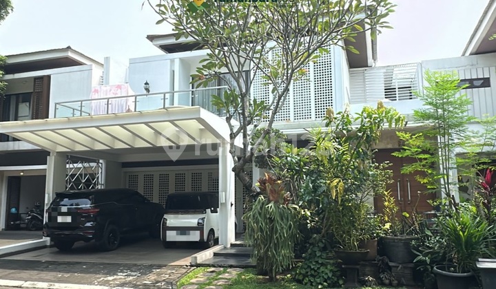 Rumah Mewah De Park Bsd Jual Cepat, Semifurnish Ada Canopy. Lokasi Elite Bsd City Dekat Nanyang School