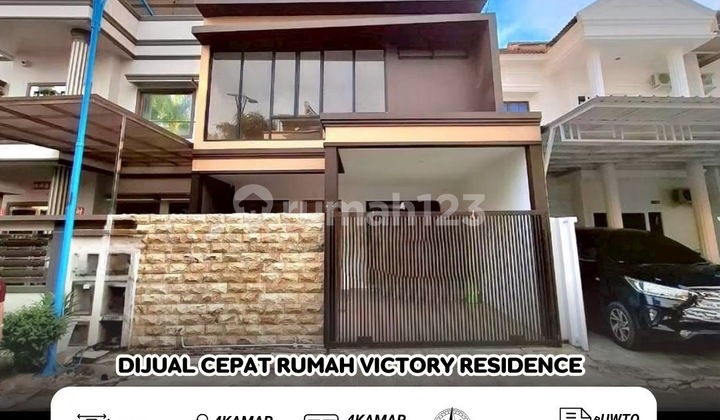 Dijual Cepat Rumah 3 Lantai Siap Huni Victory Residence