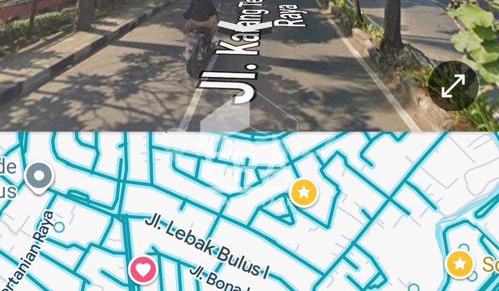 Strategic linked shophouse in South Jakarta, wide parking in front, located on a busy main road. 2