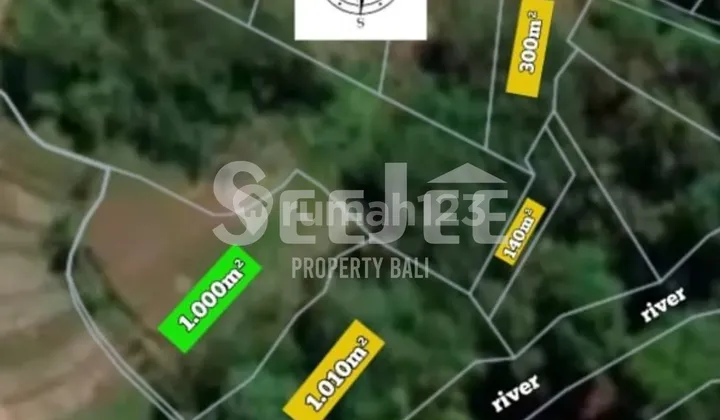 SURGA TERSEMBUNYI DI KABA-KABA — TANAH HAK MILIK LANGKA DENGAN PEMANDANGAN SAWAH, SUNGAI, DAN NUANSA UBUD DEKAT CANGGU – SLFT046