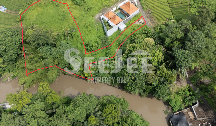 SURGA TERSEMBUNYI DI KABA-KABA — TANAH SEWA LANGKA DENGAN PEMANDANGAN SAWAH, SUNGAI & NUANSA UBUD DEKAT CANGGU – SLLT025