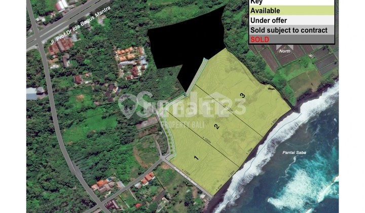 Surga Langka: Tanah Tepi Pantai di Saba, Gianyar - Slfg035