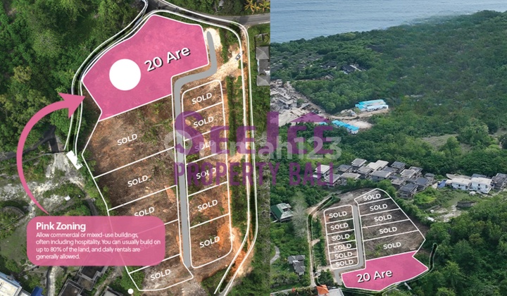 Tanah Hak Milik Premium di Uluwatu - Hanya Beberapa Langkah Dari Pantai! - Slfb049