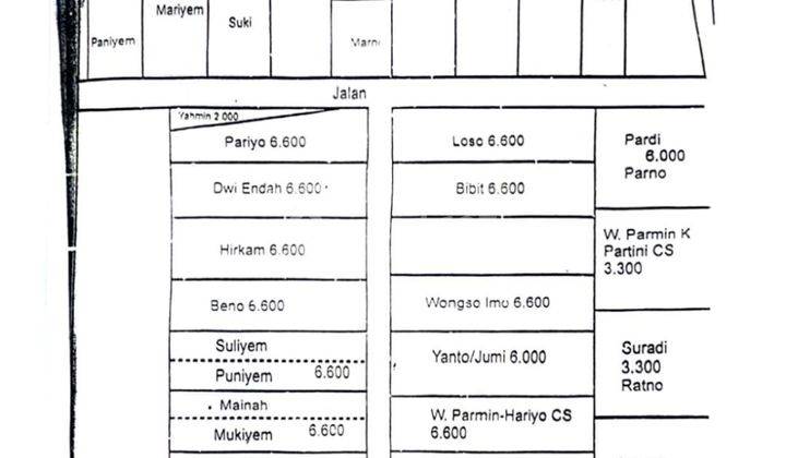 Tanah Murah di Jenar Sragen Desa Dawung, Sragen 101.800 m² 2