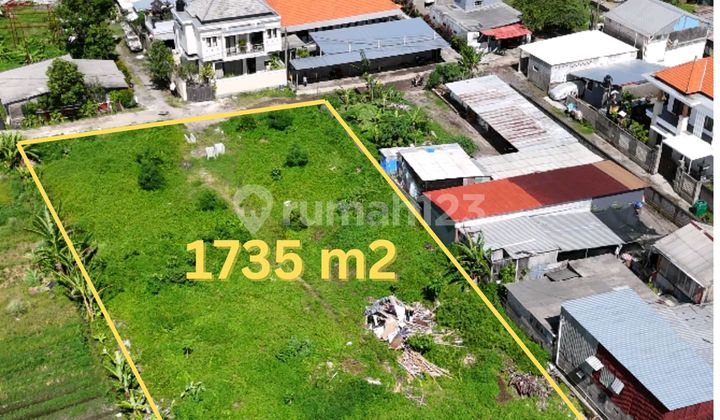 Super Large Land Hang Tuah Sanur 1,735 M²9 Minutes to Sanur Beach