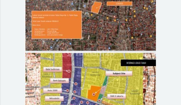 DIJUAL TANAH KOMERSIL DI TEBET Jakarta Selatan 1