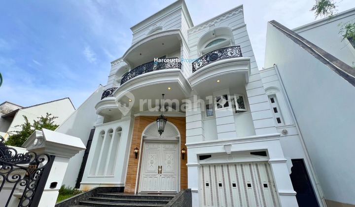Senayan Area, Turun Harga, Rumah Exclusive Eropa Modern Davinci Style Kawasan Elite One Gate System Di Kebayoran Baru