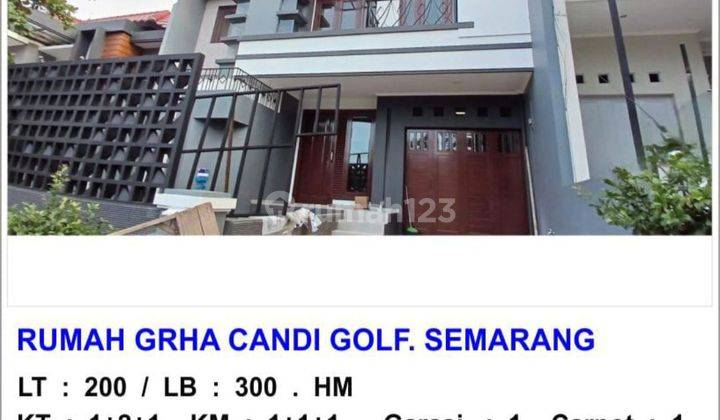 Rumah 2lantai 3KT graha candi golf semarang c8739el 1