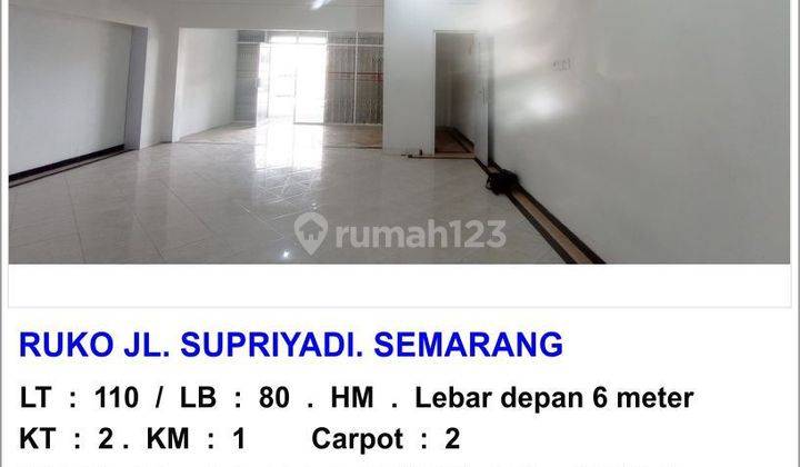 ruko supriyadi 1lantai 2KT n8700ov 1