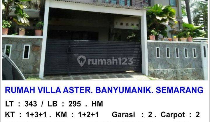 villa aster 2lantai 4KT 5AC srondol semarang I9326ka 1