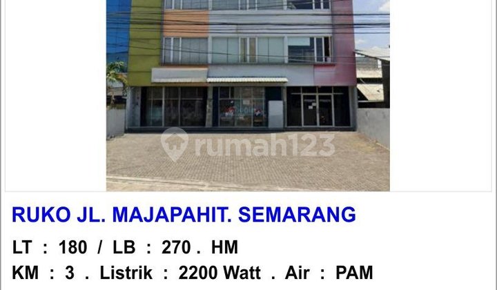 Ruko 3 Lantai Majapahit Semarang Timur 1