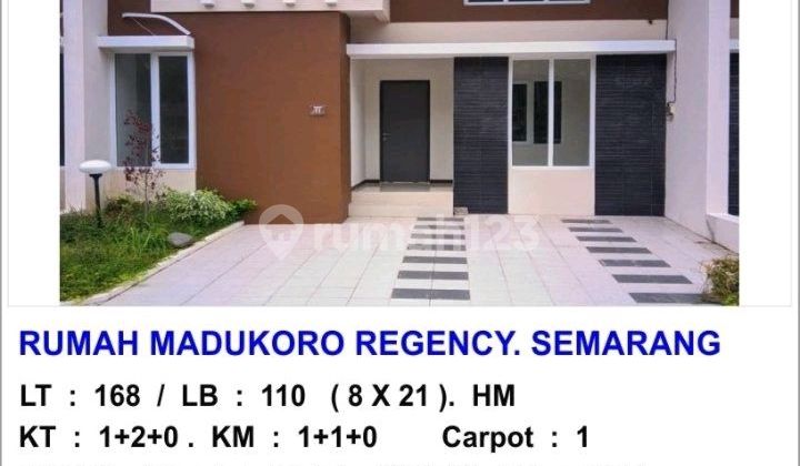 Rumah 3Kt Madukoro Regency Semarang Barat 1