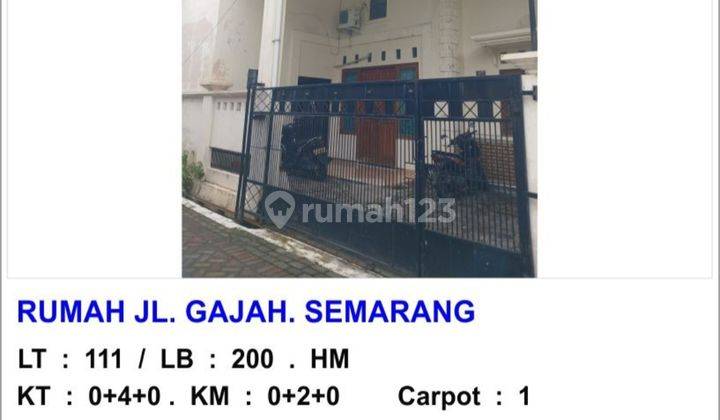Rumah 4kt 2lantai Gajah Semarang Timur 1