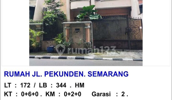 Rumah 6Kt Pekunden Semarang Tengah 1