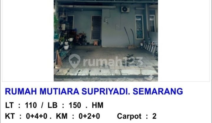 Rumah 4Kt Supriyadi Semarang Timur