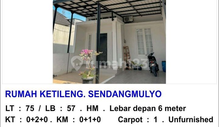 Rumah 2kt Ketileng Sendangmulyo Semarang Timur 1