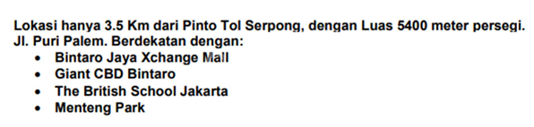 Tanah Kavling 5400m HGB siap Bangun cocok utk perumahan/ hunian Bintaro Jakarta Selatan