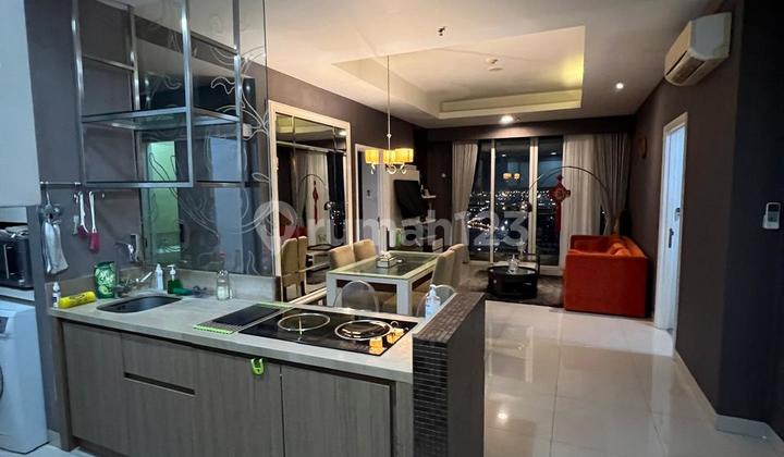 Apt Ancol Mansion 3BR diubah jadi 2BR siap huni Full furnished interior mewah