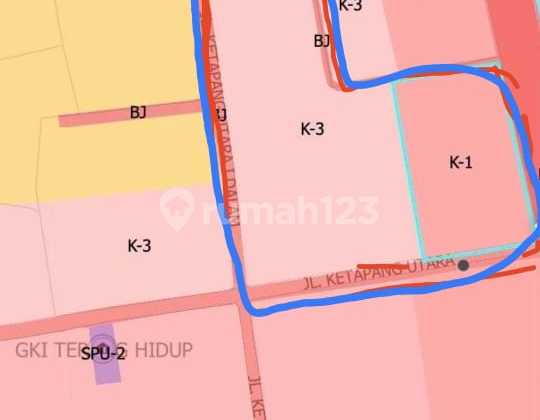 Tanah Sangat Strategis SHM Jalan Gajah Mada Jakarta (Sewa on Request)