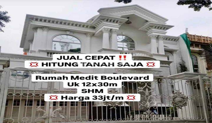 Jual Rumah Pik Mediterania Boulevard Jual Harga Tanah Saja  1