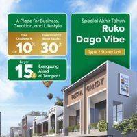 Harga Mulai 1,3Man Dapat Ruko Berlokasi Strategis di Dago Vibe, Grand Bukit Dago 1