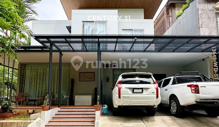 Modern Tropical New House in Front of Bintaro Jaya Sector 8 Park