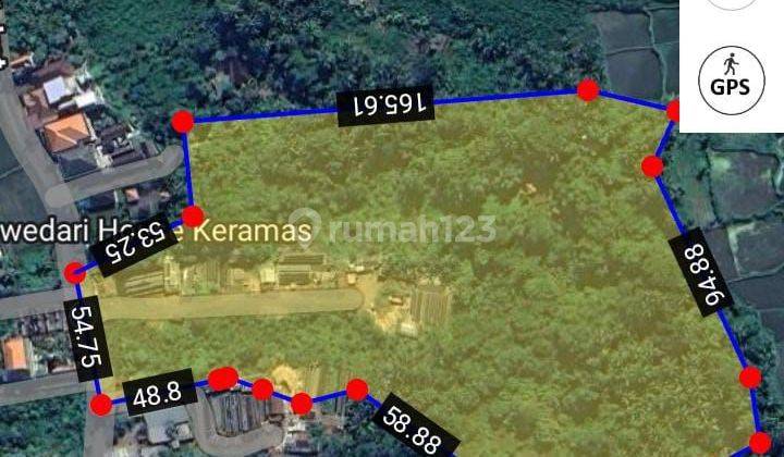 SURELY CLOSED FOR RENT LAND ON THE ROAD SIDE IN SELUKAT LOCATION, KERAMAS, GIANYAR 1