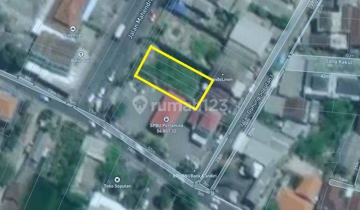 TOP URGENT LAND FOR SALE ON THE MAIN ROAD SIDE MAHENDRADATTA WEST DENPASAR LOCATION  1