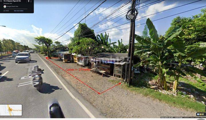 TOP URGENT LAND FOR SALE ON THE MAIN ROAD LOCATION BY PASS DENPASAR EAST  1