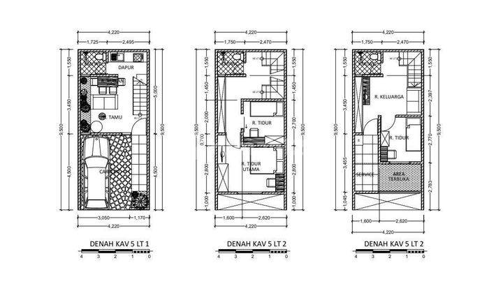 Rumah 3 Lantai  SHM di Utan Kayu bebas BI Checking 2