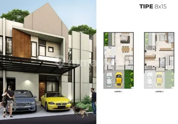 for rent 8x15 millennial pik 2 semi furnished house