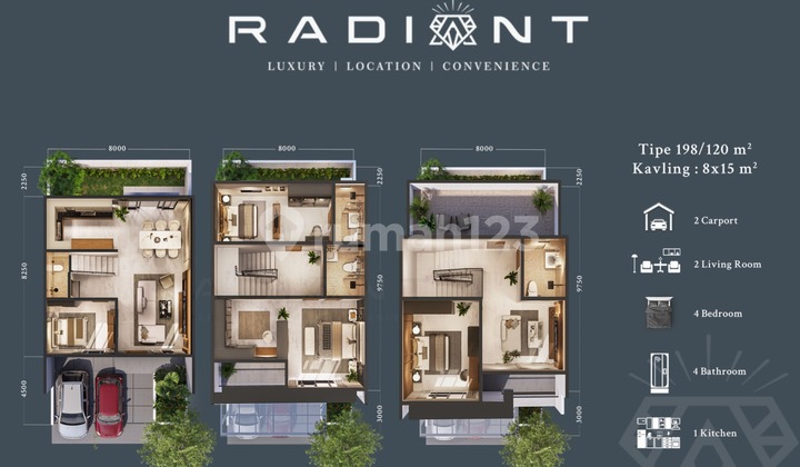 RADIANT" DIAMOND PAVILION BATAM CENTRE CASH BERTAHAP HINGGA 100x type 192 2