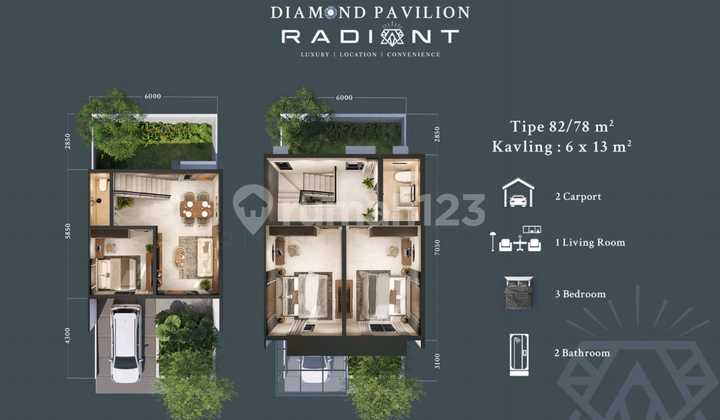 "RADIANT" DIAMOND PAVILION BATAM CENTER INSTALLMENT PAYMENTS UP TO 100x