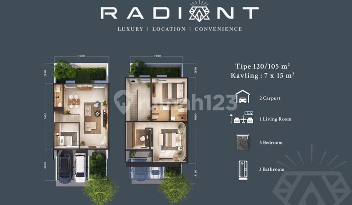 RADIANT" DIAMOND PAVILION BATAM CENTRE CASH BERTAHAP HINGGA 100x type 120 2
