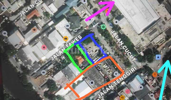 Tanah Kavling 1.090m2, Jl.Taman Stasiun,Tanjung Priok,Jakut(J.ls)