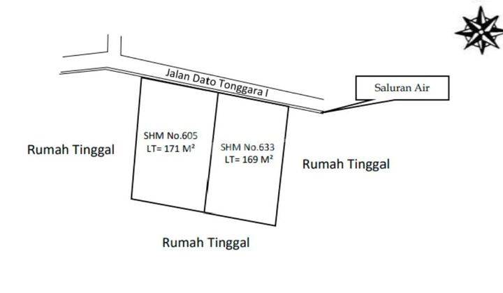 Murah - Kramat Jati Lt 340 M2 Rumah 2 Lantai  Shm Butuh Renovasi Barat Daya 2