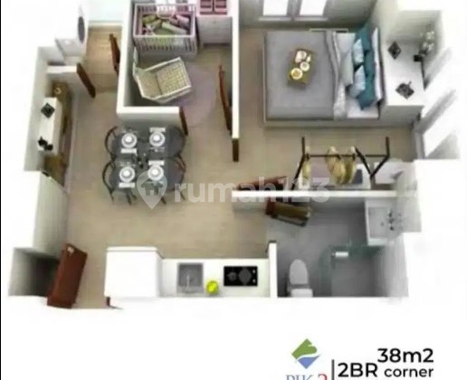 For Quick Sale Tokyo Riverside Pik2 Tower Ginza Apartment, Pantai Indah Kapuk, Banten 1