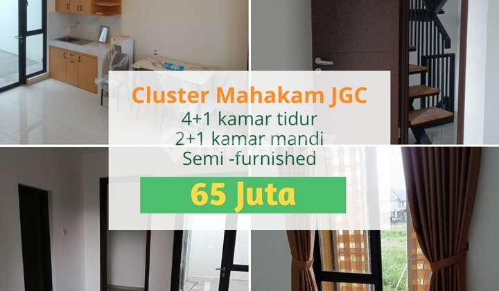 New house for rent in Mahakam Cluster, Jakarta Garden City, East Jakarta
