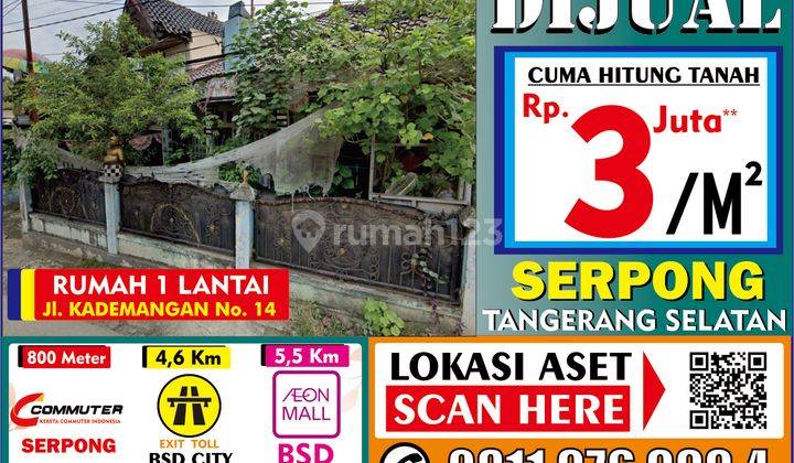 Dijual Tanah Paling Murah di Serpong Dekat Stasiun Serpong 2