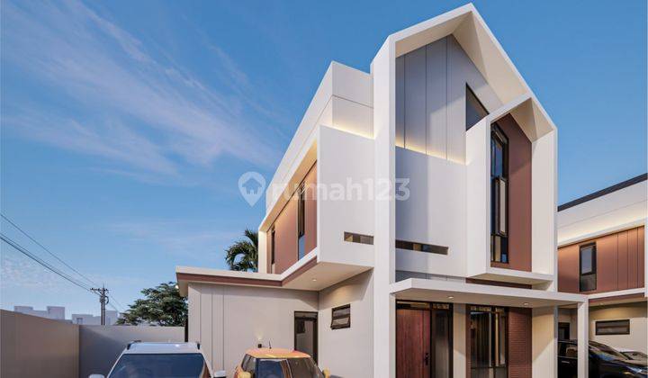 Rumah 2 Lantai Gaya Scandinavian Mulai 700jt An Dekat Sport Jabar, Kota Bandung Rumah Baru SHM - Sertifikat Hak Milik 2