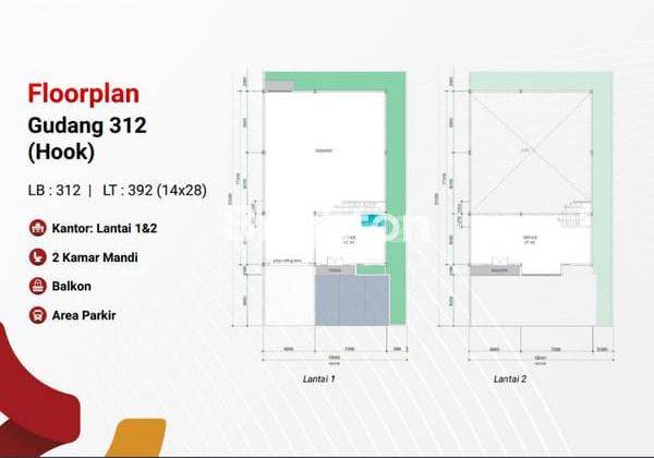 Gudang dengan berbagai Ukuran di Batam Centre 2