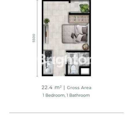 Dijual Apartement Batam Centre Type Studio View Alfresco & Water Spash
