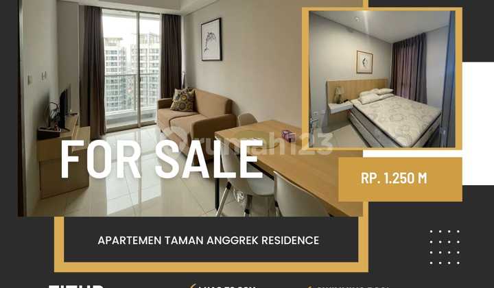 Di Jual Apartemen Murah Taman Anggrek Residence Type 1 br Fulll Furnish Harga Miring Best Price Best View View Pool Dekat 4 Mall 4 Kampus Jakarta Barat