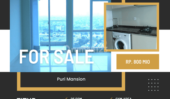 Apartemen Studio Termurah Jakarta Barat di Puri Mansion 1