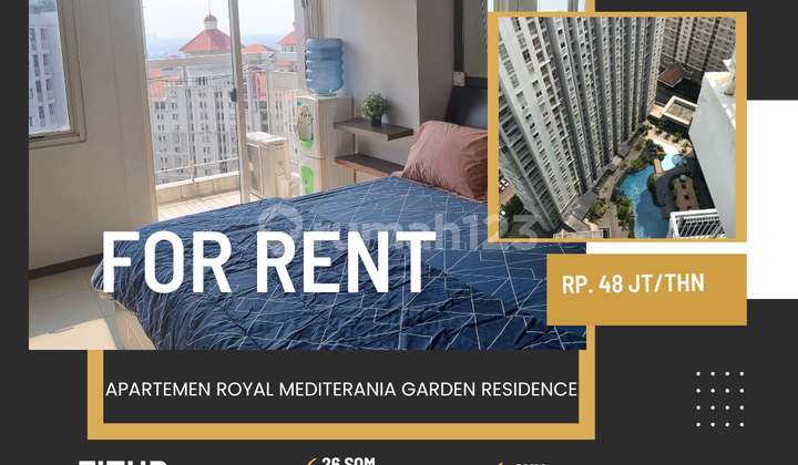 SEWA APARTEMEN ROYAL MEDIT TYPE STUDIO FULL FURNISH BEST VIEW VIEW POOL JAKARTA BARAT TERMURAH BANGETT BURUAN DI CO SEBELUM KEHABISAN 