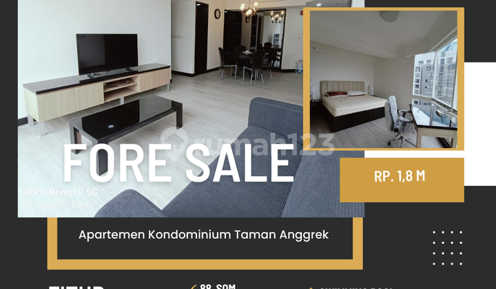 Jual Apartemen Kondominium Ta 2Br full furnish siap huni jakarta barat 2