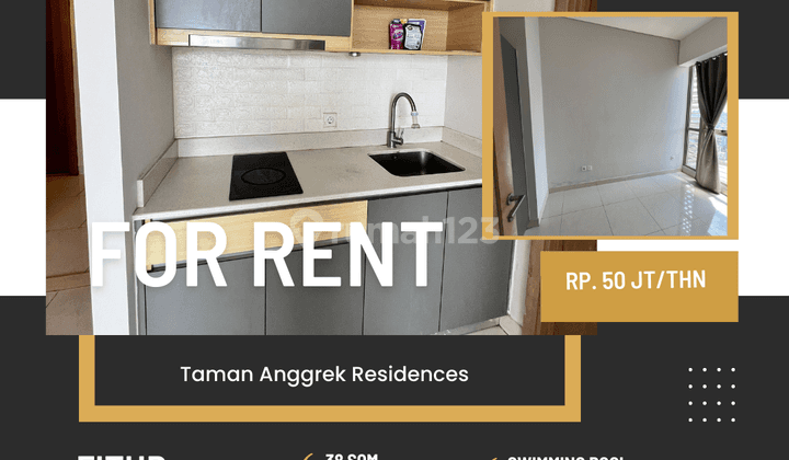 Sewa Apartemen Tares 1 Br Unfurnish di Jakarta Barat  1